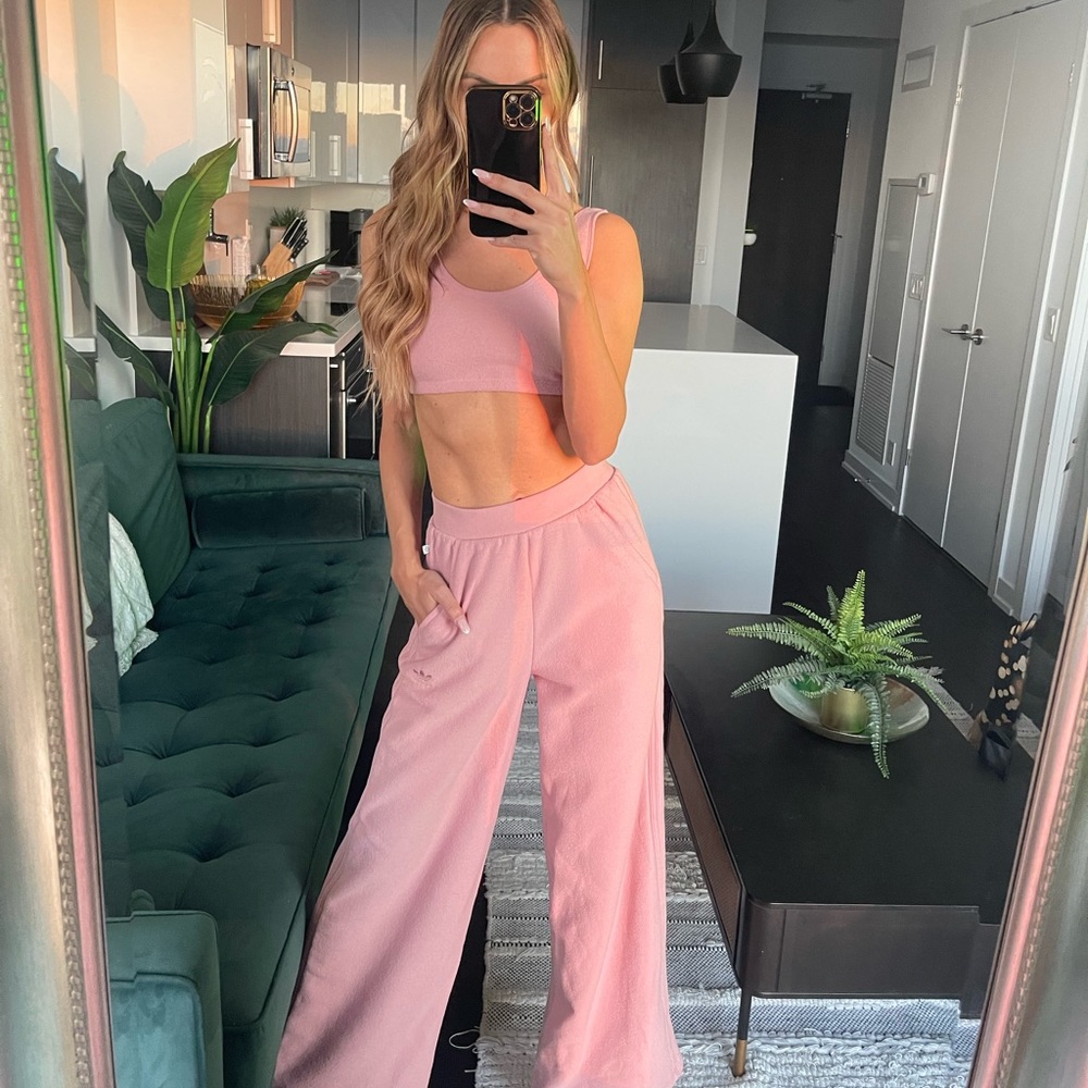 adidas Pink Track Pants and top